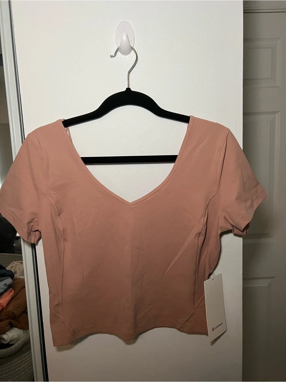lululemon athletica Align Tee size 10. Short Sleeve V-Neck Tee in Dusty Rose
